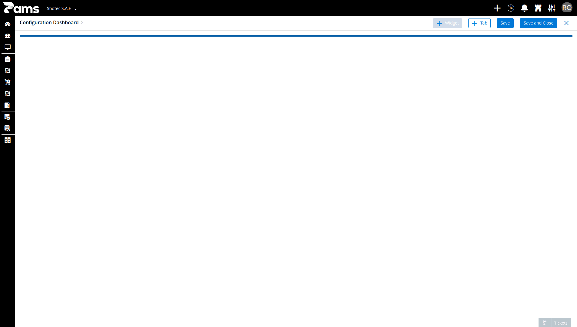 Dashboard Settings