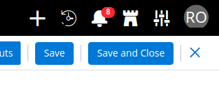 Save and Close