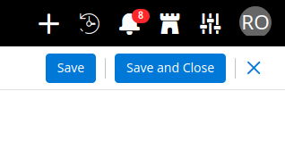 Save and Close