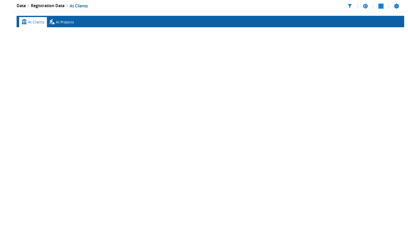 Account relationship state after selecting New