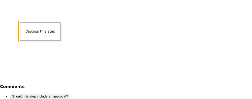 The comment panel lists the seeded thread beside the canvas node.