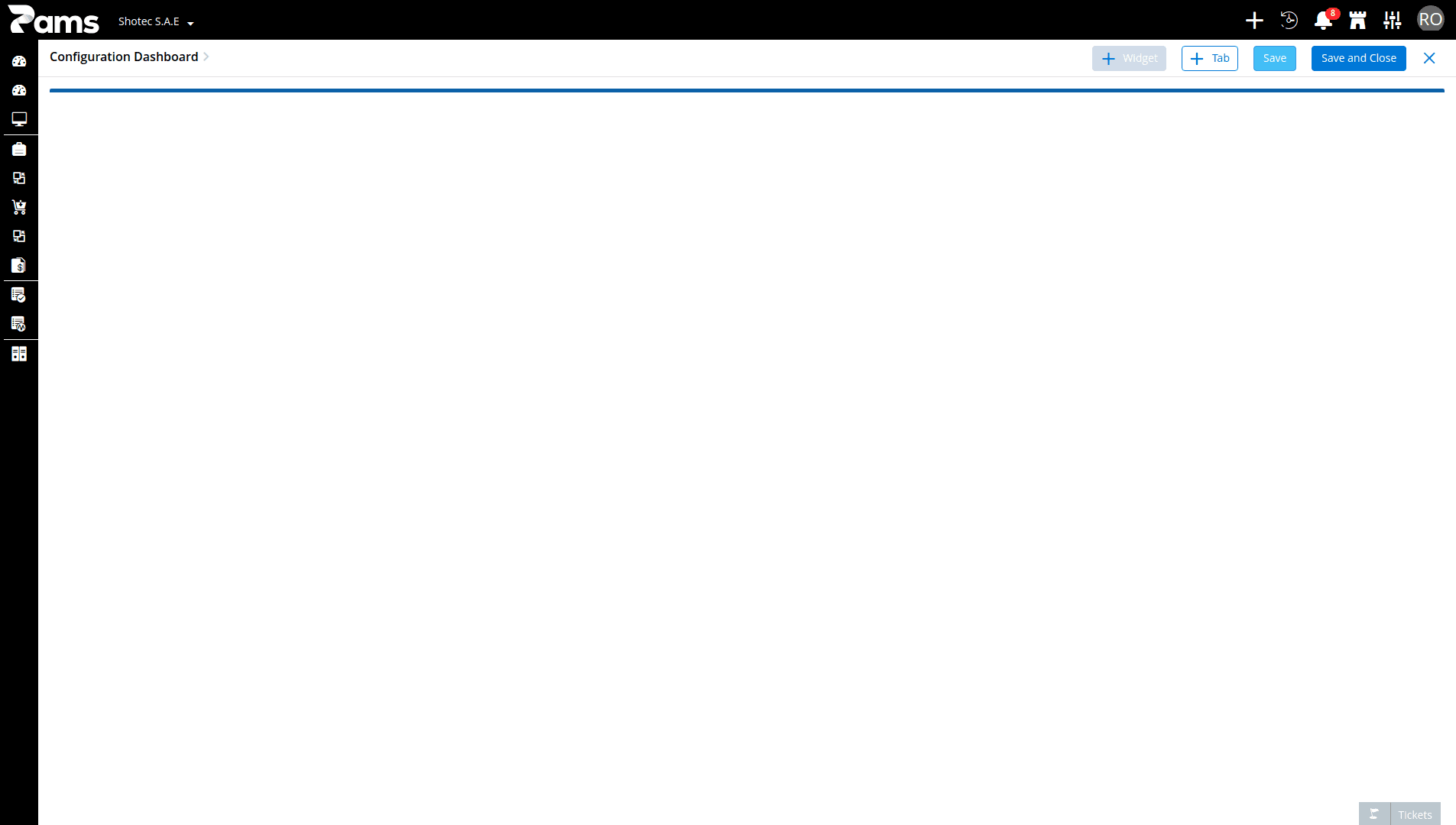 Dashboard Settings