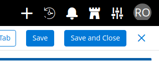 Save and Close