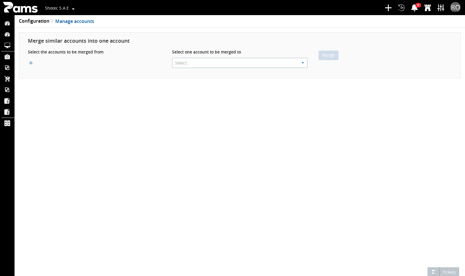 Review Select the accounts to be merged from while choosing source accounts.