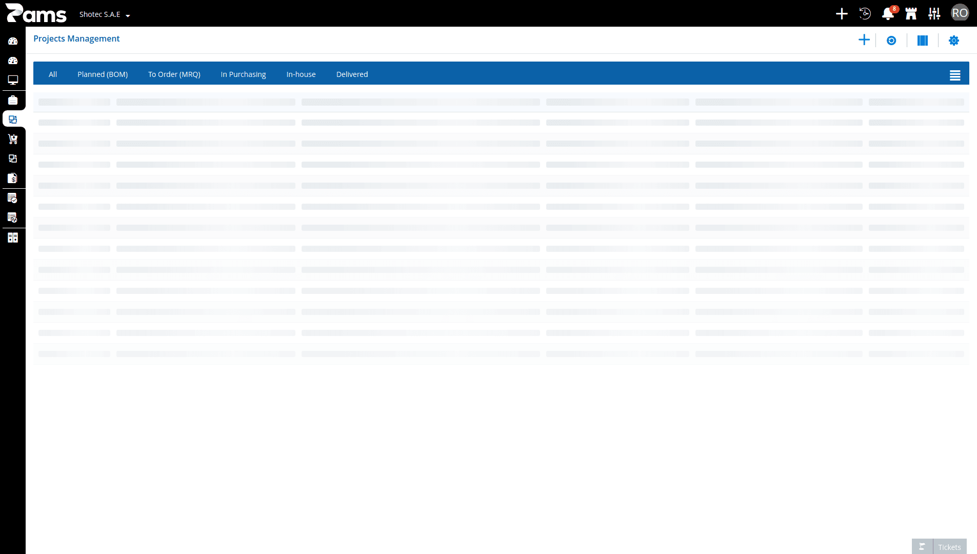 Getting Started with Projects Management