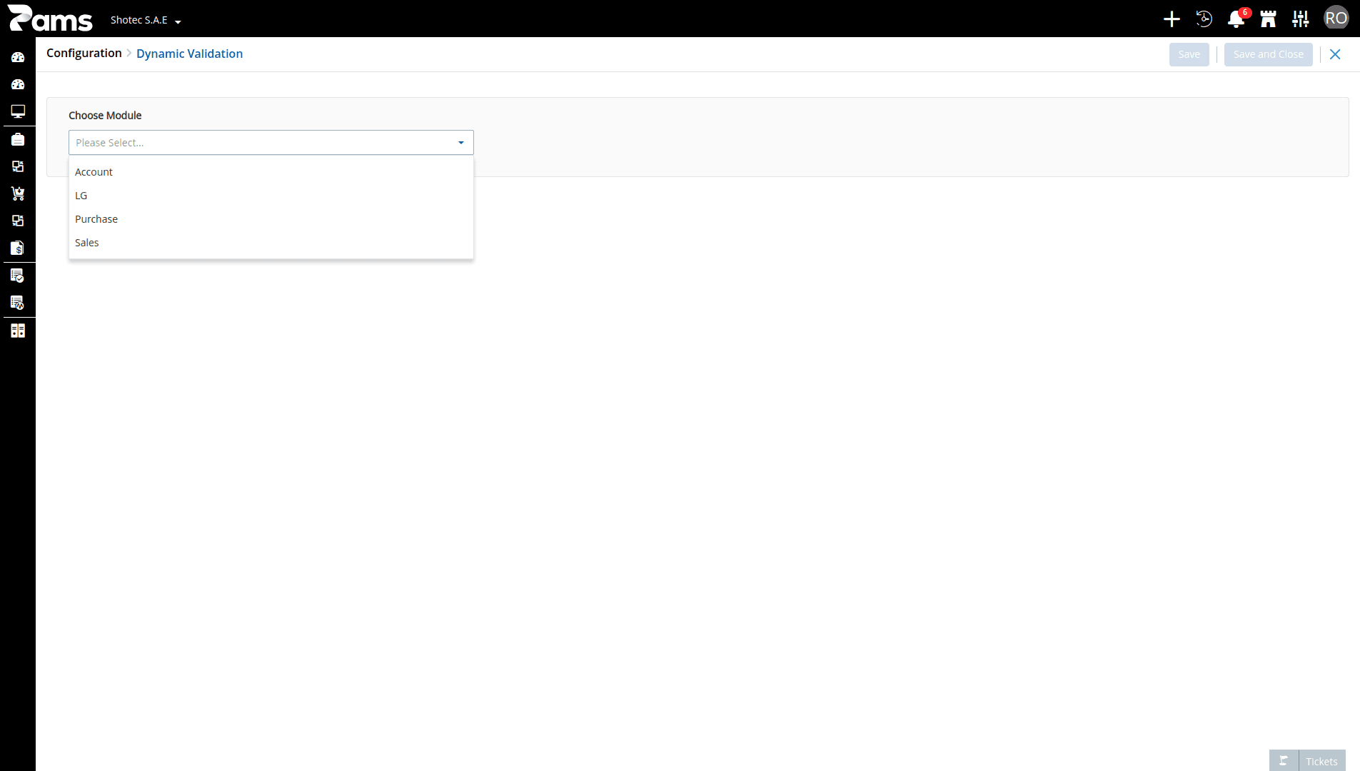 Dynamic Validation