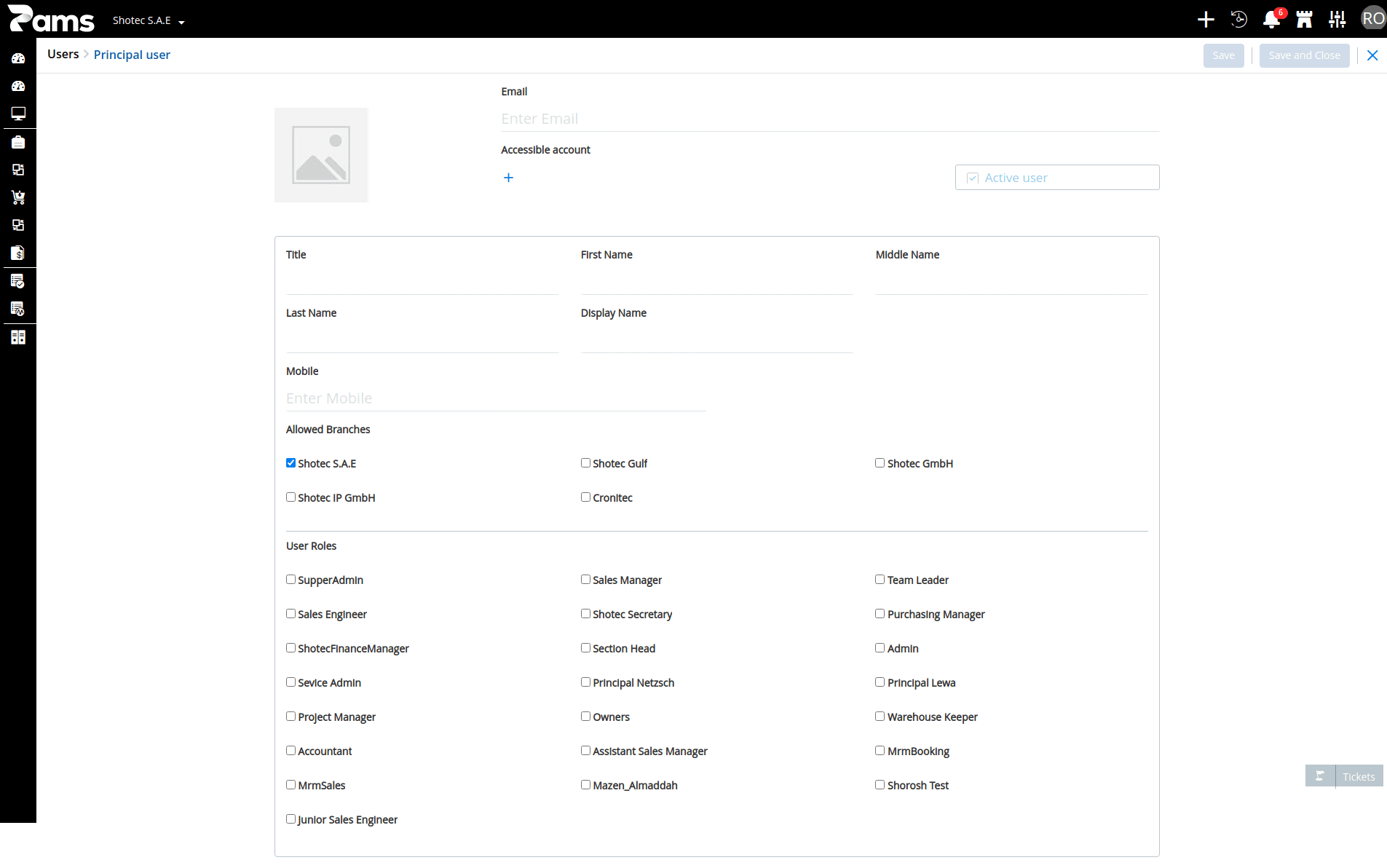 Principal Users