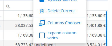 Columns Chooser