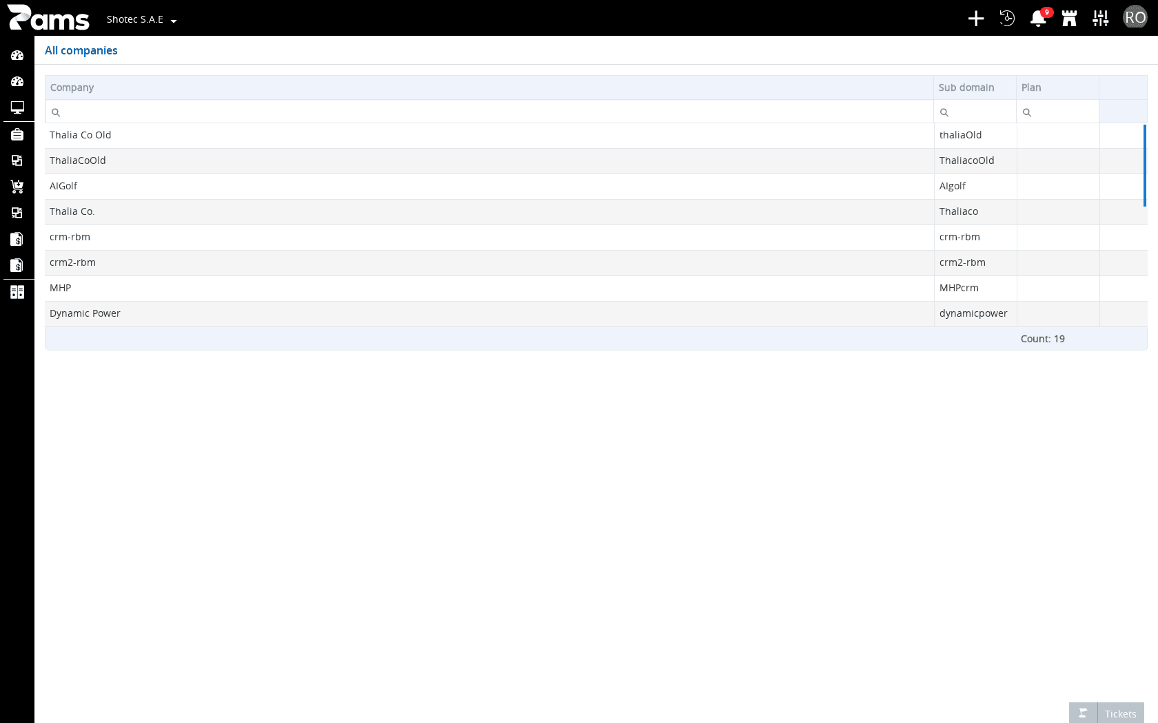 Identify a subscriber by the Company, Sub domain, and Plan headers.