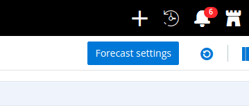 Forecast settings