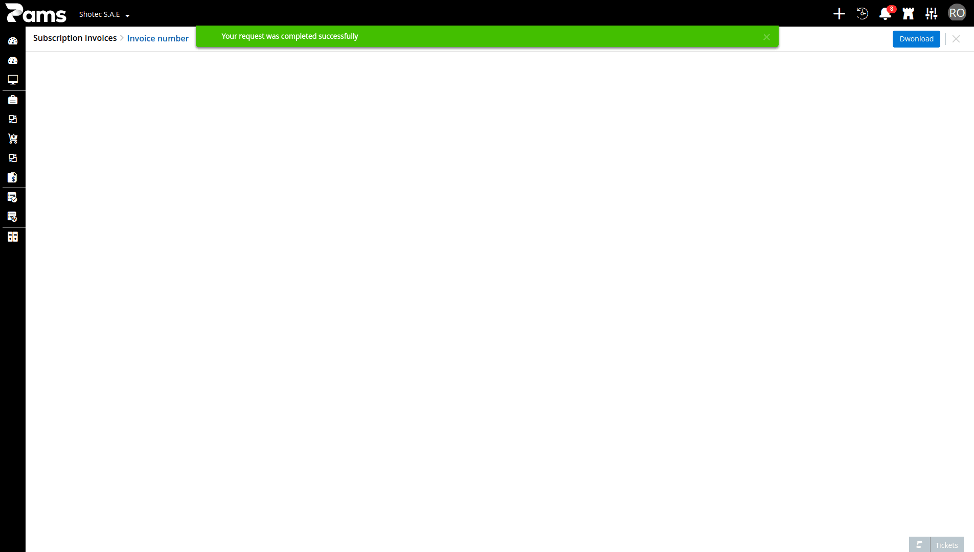 Subscription Invoices