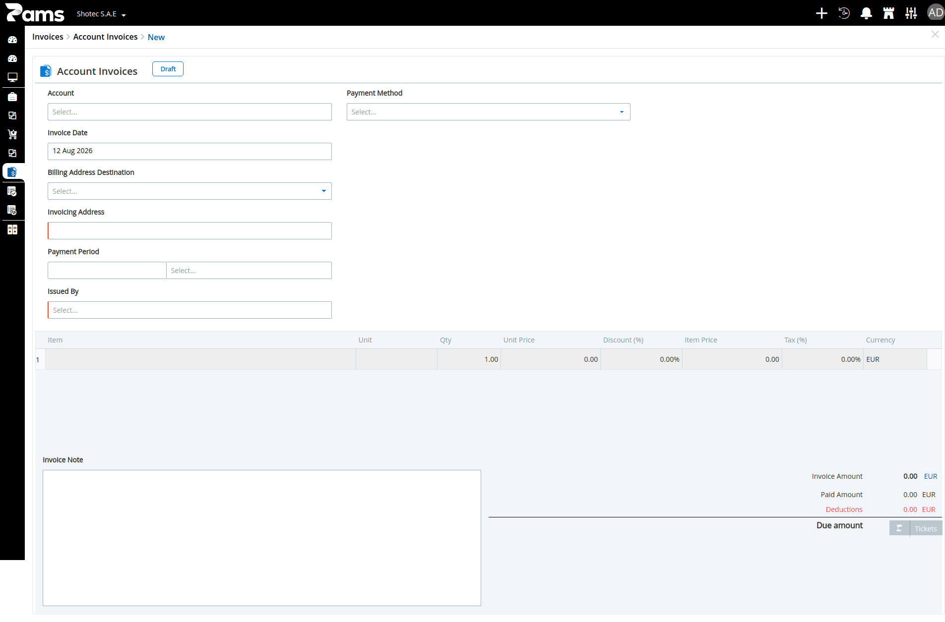 Account Invoice