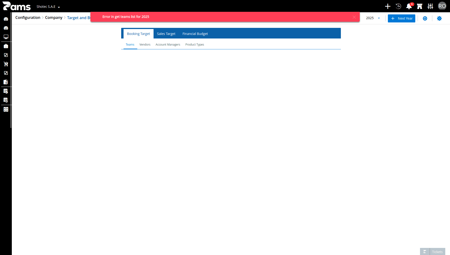 Reports settings