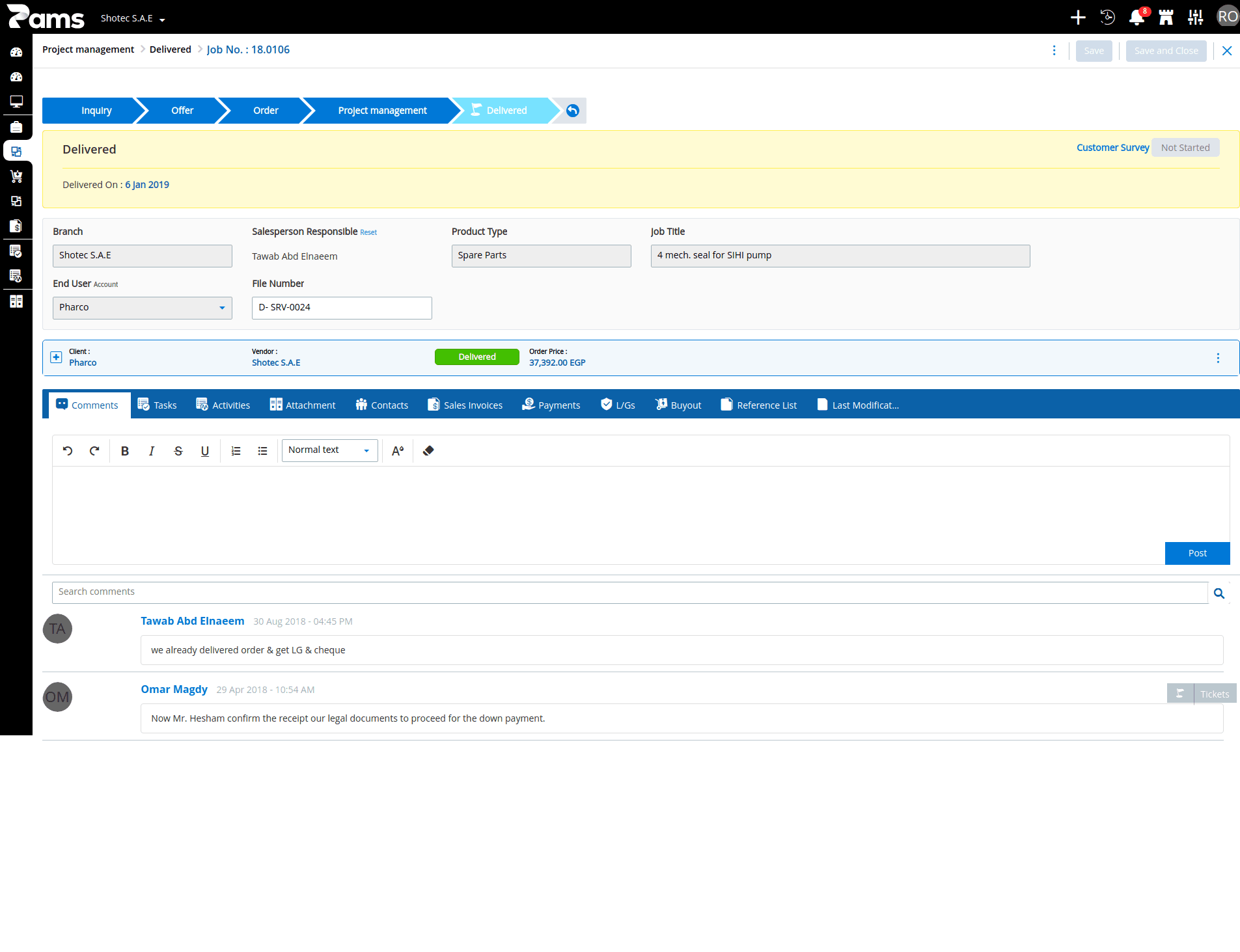 Projects Management