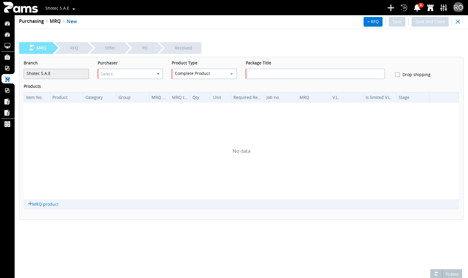 Correct the required-field validation shown after an incomplete save.