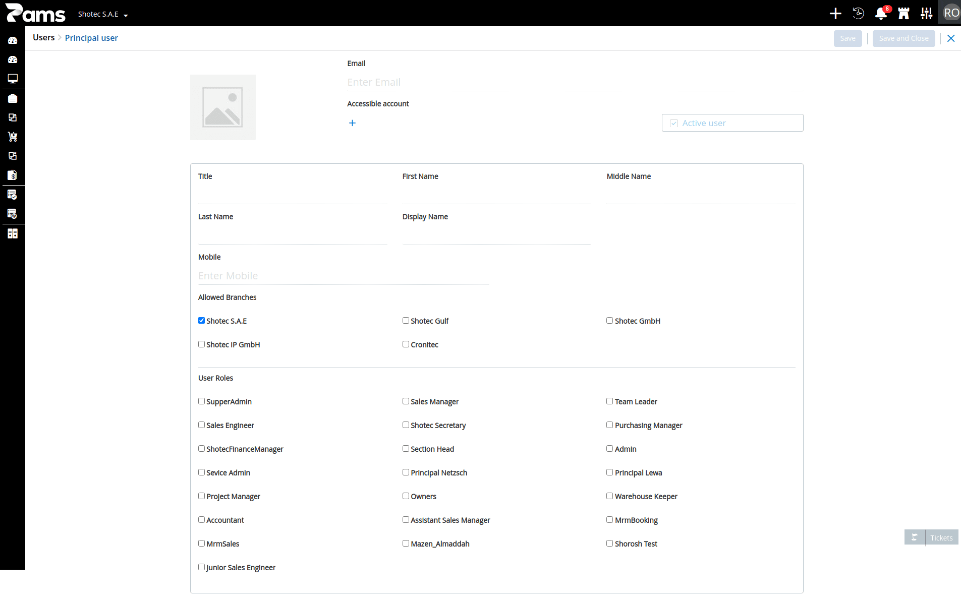 Principal Users