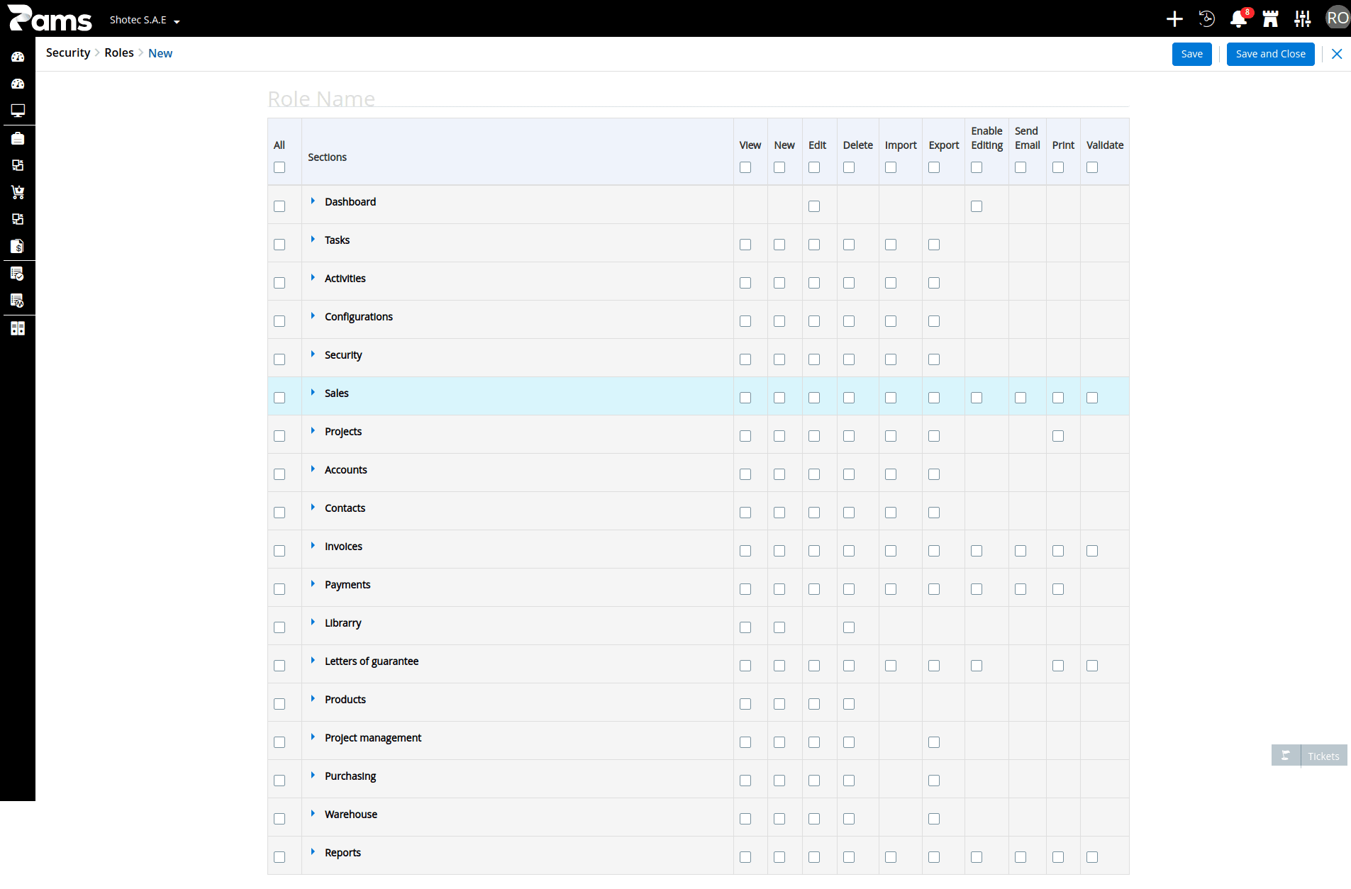Configure Roles