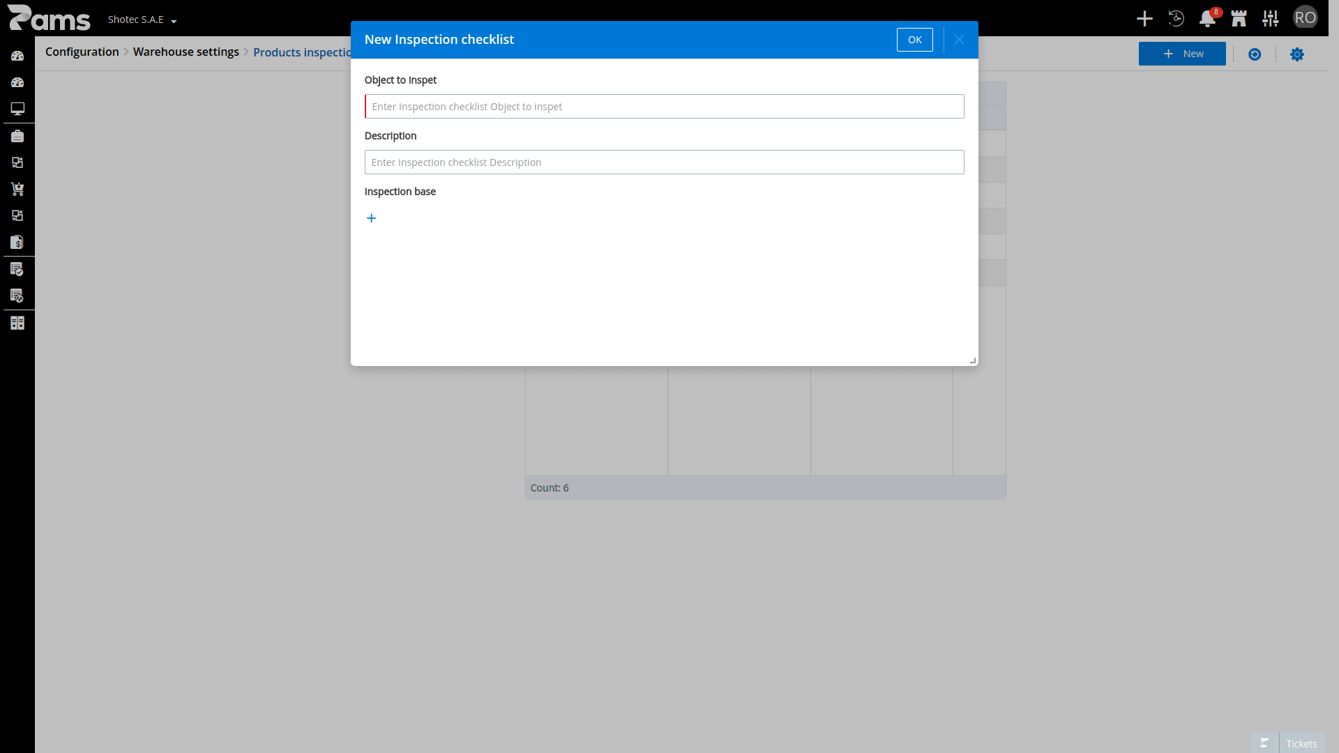 Inspection Checklist