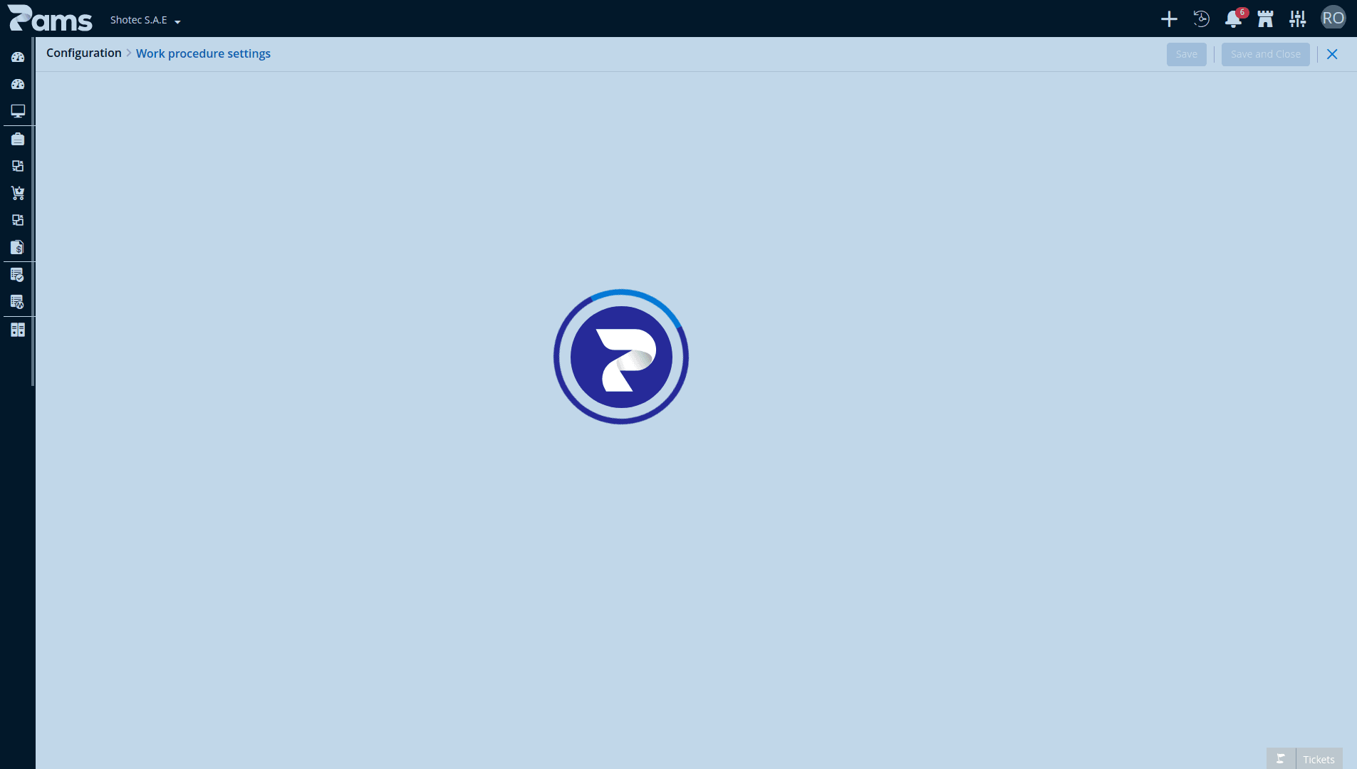 Dashboard settings