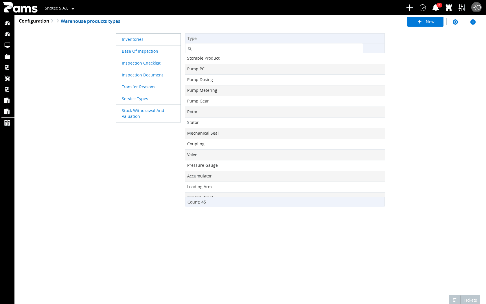 Check the route, the Type column, and the list controls.