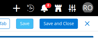 Save and Close