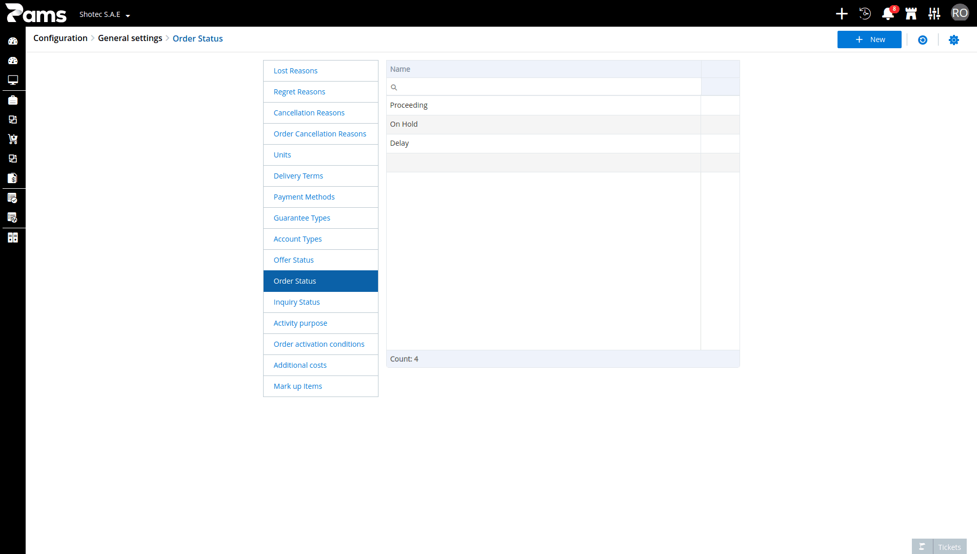 Order Status