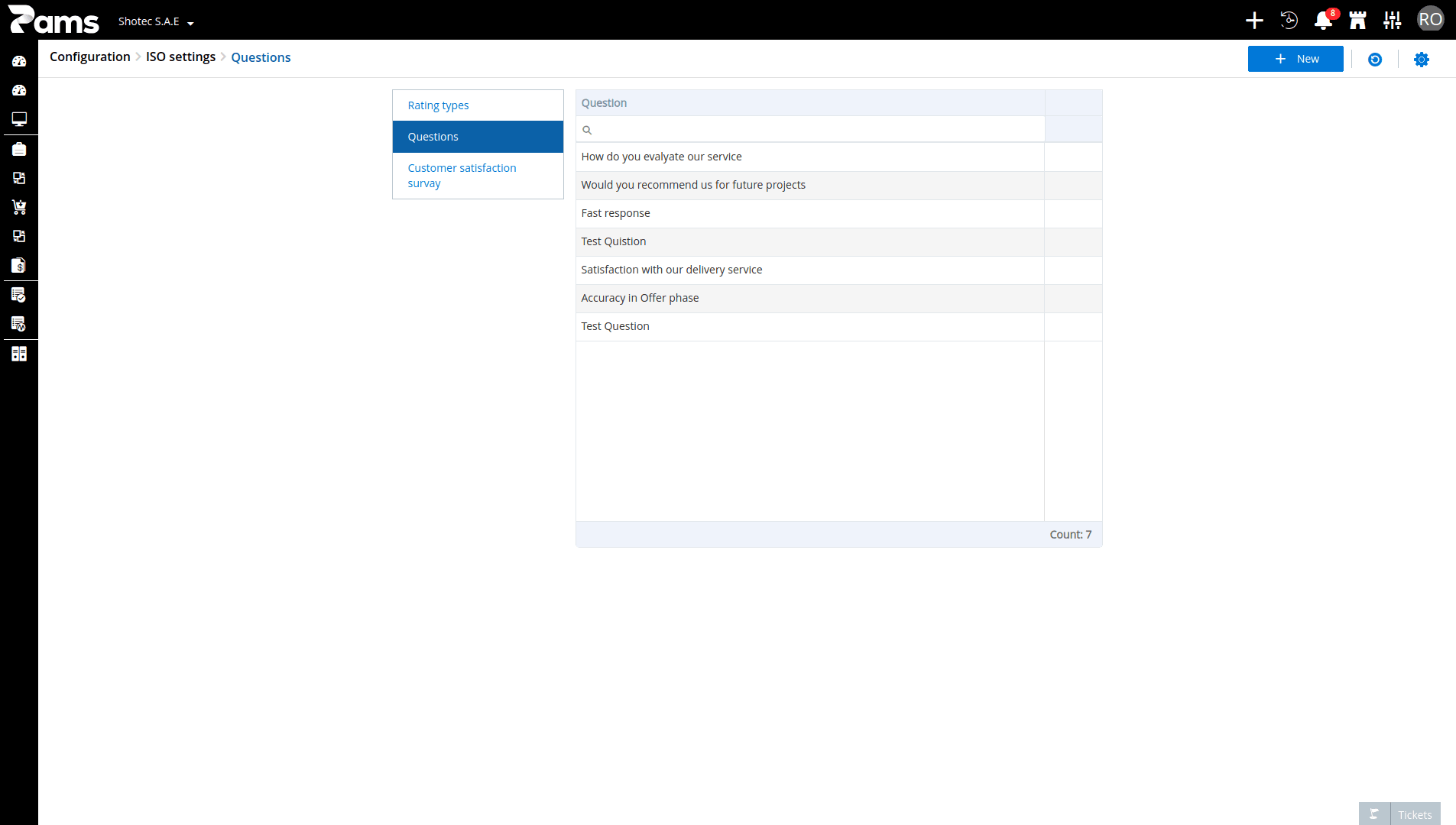 Configure Questions